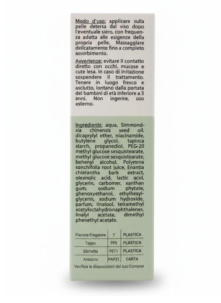 Maj Derma 04. CREMA VISO PURIFICANTE OPACIZZANTE